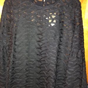 Black lace shirt